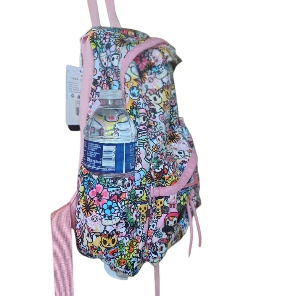 Tokidoki Mini Backpack Bright Character Print Sunflowers New With Tags Kidcore